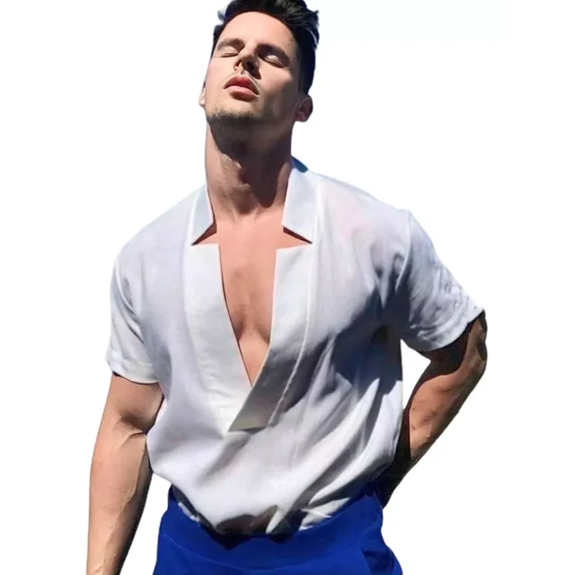 Playera Sexy Hombre Elegante Top Moda Casual