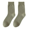 thumbnail image 5 of NUZYZ 1 Pair Men Socks Mid-tube No Odor Wear-resistant Solid Color High Elasticity Anti-slip Breathable Soft Sweat-absorption Anti-shrink Sports Cotton Socks, 5 of 8