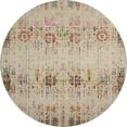 thumbnail image 2 of Addison Rugs Mayfield Premium Machine Washable Transitional Border Beige Round Rug, 8' x 8', 2 of 6