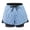 Blue, variant on Double Layer Summer Women Casual High Waist Sport Yoga Fitness Shorts Running Hot Pants Solid Color