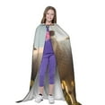 thumbnail image 4 of Honeii Cute Prairie Sheep Herd Print Poncho Cape, Cloak Coat, Snuggly Hooded Wearable Blanket, Hooded Cape For Teenagers,Halloween Costumes-Medium, 4 of 7
