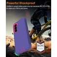 thumbnail image 6 of for Samsung Galaxy S23-Plus Case, with Screen Protector, Dust-Proof Port Cover, Full-Body Silicone Rubber Phone Case, Military Grade Drop-Proof Shockproof Non-Slip, Red/Purple, 6 of 14