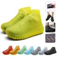 thumbnail image 1 of Fundas de silicona para zapatos, fundas para zapatos, botas de lluvia reutilizables fáciles de llevar para mujeres, hombres, niños., 1 of 6