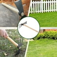 thumbnail image 5 of Hoe and Cultivator Garden Rake, Hand Tiller with Wooden Handle, Sharp Hoe Blade & Sturdy 3 Claw Tiller, Heavy Duty Dual Headed Tools for Digging, Loosening Soil, Weeding, 5 of 8