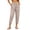 Khaki, variant on Ltctricy Women's Capri Pants with Pockets Tapered Casual Drawstring Lounge Pants Buttons Travel Beach Pants(White,X-Large)