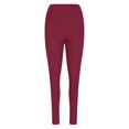 thumbnail image 6 of ManxiVoo Plus Size Thermal Fleece Lined High Waist Leggings with Convenient Pockets for Winter Workouts and Yoga Practice XL Size Red, 6 of 7