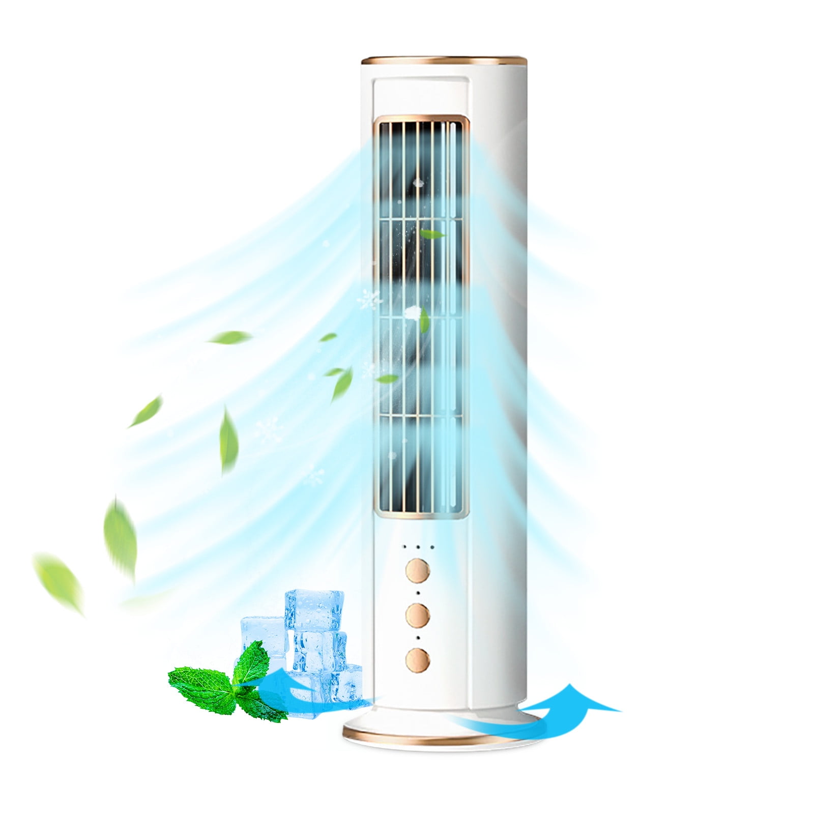 Clearance! Tower Fan, 13'' Portable Small Desk Fan with Remote Control, USB Rechargeable Floor Fan, 3 Wind Speed, Quiet Cool Bladeless Table Fan, Vertical Table Fan for Home Office Bedroom Desktop