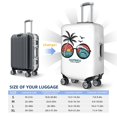 thumbnail image 6 of PAYOHTO Highly Elastic Spandex Suitcase Cover Luggage Cover Medium Fits 22 to 24 Inch Sea Waves Palm Tree Glasses, 6 of 8