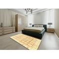 thumbnail image 4 of Ahgly Company Indoor Rectangle Abstract Sun Yellow Abstract Area Rugs, 3' x 5', 4 of 6