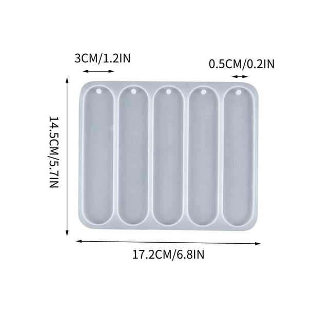 Pisexur Batería de cocina Molde para marcapáginas con forma de barra larga en blanco para la cocina del hogar
