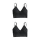 thumbnail image 2 of Minnieouse Top de tubo para mujer, sujetadores deportivos para mujer, gimnasio, secado rápido, elástico acolchado, gimnasio, correr, dormir, negro 2Conjunto, 2 of 6