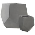 thumbnail image 3 of Sunnydaze Assorted Moondust Concrete Outdoor Planters 2-Count, 3 of 9
