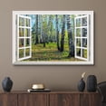thumbnail image 2 of wall26 Canvas Print Wall Art Window View to Green Spring Forest Nature Wilderness Photography Realism Rustic Landscape Colorful Multicolor Ultra for Living Room, Bedroom, Office - 32"x48", 2 of 5