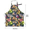 thumbnail image 2 of Kdxio Butterfly Wild Insect Apron with Pockets Adjustable Kitchen Aprons for Men Women Waterproof Aprons for Cooking,Drawing,Crafting, Baking Household Cleaning, 2 of 5