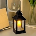 thumbnail image 3 of Mini Square LED Lantern Night Light, Flameless Candle Vintage Table Lamp for Indoor Wedding Holiday Home Decor, 3 of 9