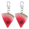 thumbnail image 3 of Here's a refined and appealing product description for your **Watermelon Slice Keychain Bag Charm**:\n\n \n\n**2pcs Watermelon Slice Keychain – Cute &, 3 of 5