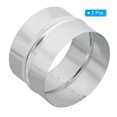 thumbnail image 3 of Uxcell 2Pcs 6" Galvanized Steel Duct Connector Duct Coupling Vent Coupler, 4" Long, 3 of 5