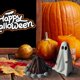 thumbnail image 4 of Ecpecad Ghost Halloween Decor Ghost Fire Resin Ornaments Creative Halloween Holiday Gifts Home Desktop atmosphere Decorations Home Party Yard Patio indoor Outdoor Halloween Decor Props, 4 of 5