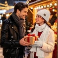 thumbnail image 2 of KOITHOT 3 Pcs Women Winter Beanie Hat Gloves Scarf Set, Chenille Winter Hat with Thick Soft Touch Screen Gloves Long Warm Scarf Knitted Beige, 2 of 7