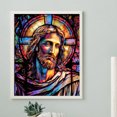 thumbnail image 2 of K1686 Lleno Diamantes Pintura Vidrio Jesús Personaje Serie Diamante Resina 40*50CM, 2 of 9
