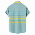 thumbnail image 4 of Tisuna Casual Summer Shirts For Men Floral Print Short Sleeve Lapel Collar Tops Comfortable Leisure Men'S Button Down Hawaii Shirts Light Blue Size Xl, 4 of 5