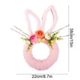 thumbnail image 3 of Qholemyo Easter Bunny Shaped Wreath With Ears Easter Decor For Front Door Window Spring Home Party Decor, 3 of 6