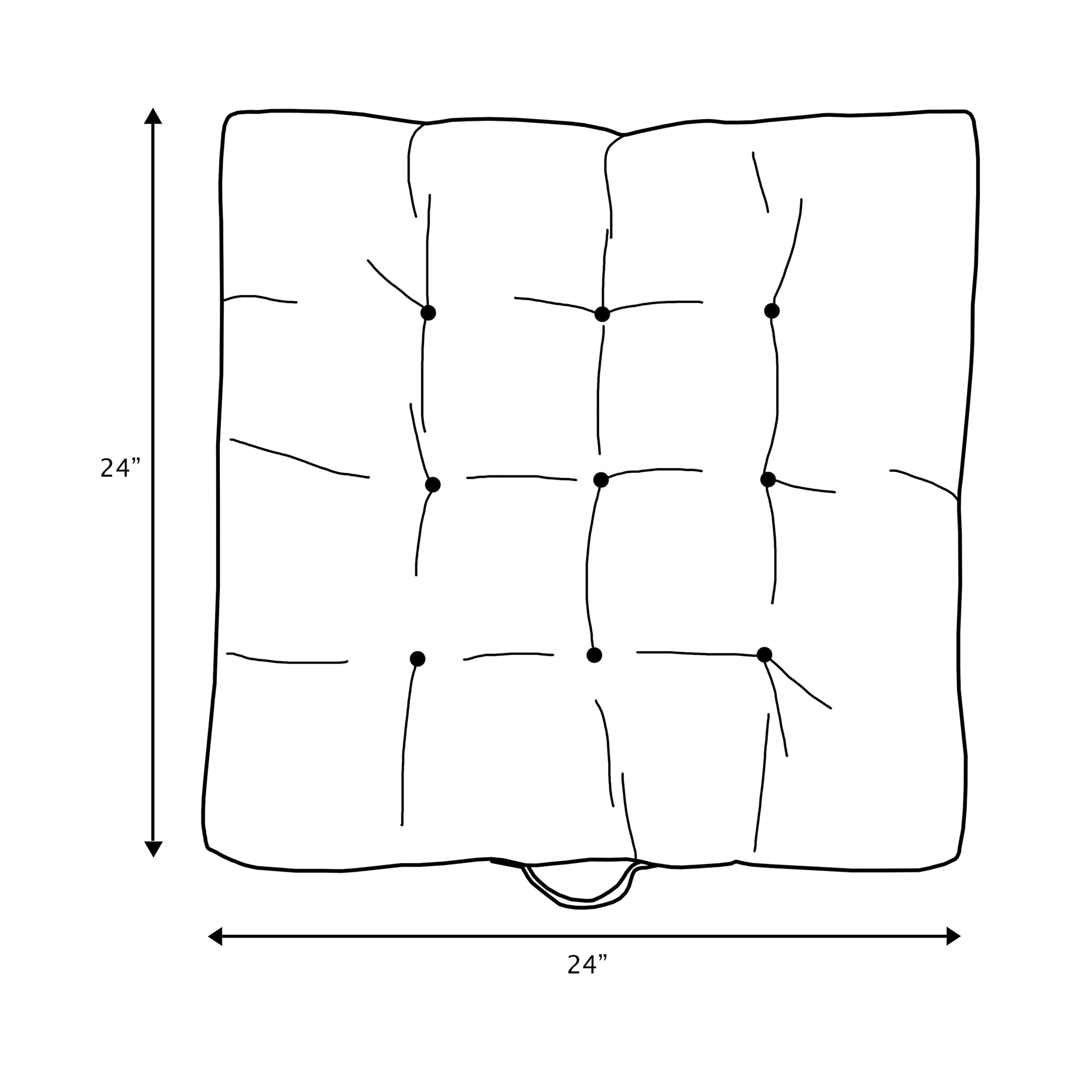 White Inner Cushion Square - 50x50 - Bazar Bizar