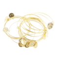thumbnail image 4 of Pulseras brazaletes múltiples Yuyangstore Oro 20 piezas, 4 of 8