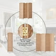 thumbnail image 4 of Rose Home Fashion Room Divider, 6 ft Tall Room Dividers and Folding Privacy Screens, 16in Privacy Screen 4 Panel Natural Space Temporary Wall Foldable Partition Separation, 4 of 7