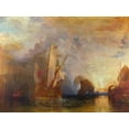 thumbnail image 2 of William, Turner 14x12 White Modern Wood Framed Museum Art Print Titled - Ulysses deriding Polyphemus, 2 of 4