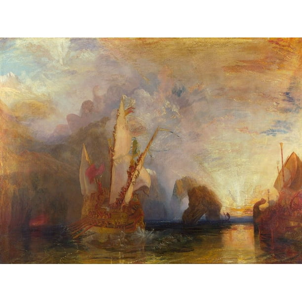 Ulysses Deriding Polyphemus Poster Print by Turner William