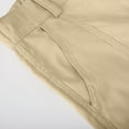 thumbnail image 3 of Hvot&aat Casual Cargo Shorts for Women Summer Elastic Waist Solid Color Outdoor Athletic Hiking Shorts with Pockets, 3 of 5