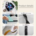 thumbnail image 5 of Yuyamidu Blue Butterfly Lunch Bag for Kids 6th Grade Elementary School Lunch Box Girls 10-12/12-14 Insulated Lunchbox Container for School Picnic Flower Cooler Tote with Strap, 5 of 7