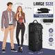 thumbnail image 5 of CshidWorld Bolsa de Viaje Plegable de 34 Pulgadas, Bolsa de Viaje Multiusos Resistente Al Agua de 90L con Ruedas, Correas para los Hombros y Correas Ocultas para Mochilas para Viajar, Fin de Semana,, 5 of 9