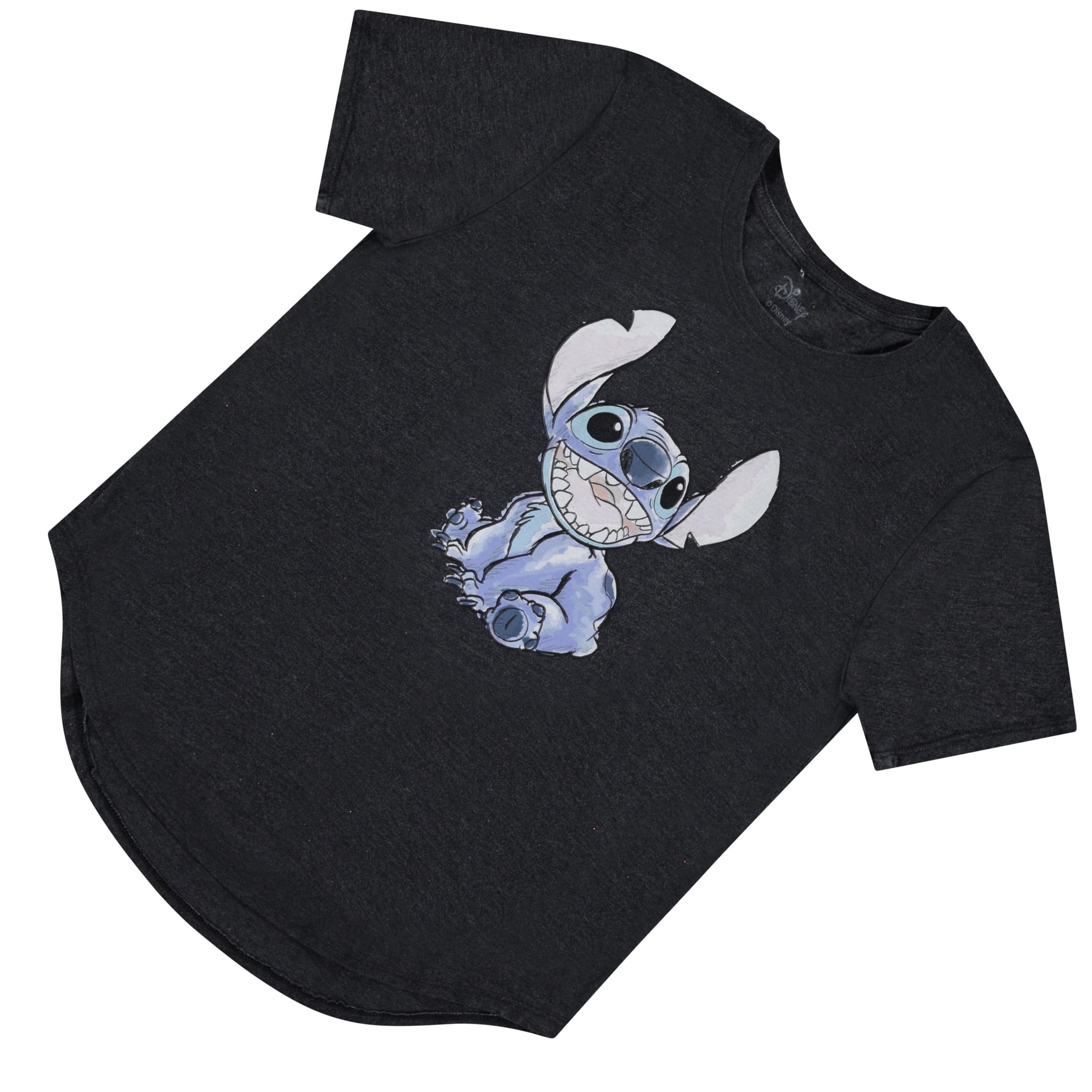 Disney Lilo & Stitch Juniors Graphic T-Shirt  Stitch Tee for Women, Short Sleeve, Sizes XXS-3XL