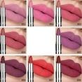 thumbnail image 4 of Matte Lipstick, Non-Stick Lipstick, Long-Lasting Intense Matte Lip Color, Precise Application Slim Bullet Lipstick, Rich Pigmented formula, Smooth Matte Finish, Vibrant Opaque Shades, 4 of 6