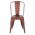 thumbnail image 2 of Bristow Armless Chair in Brushed Red Copper Finish 2 Pack, 2 of 5