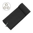 thumbnail image 2 of sunsanly Microfiber Golf Towel with Carabiner Clip Waffle Pattern Super Soft Absorbent Golf Club Ball Cleaning Wipe Cloth Golf Accessories, 2 of 8