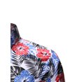 thumbnail image 4 of xiaxaixu Men Beach Outfits Printed Lapel Button Down Shirt + Drawstring Shorts, 4 of 6