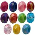 thumbnail image 6 of U8MO 10pcs Handmade UV Resin Beads for DIY Jewelry Making with Large Hole 8*14mm-Rose red, 6 of 9