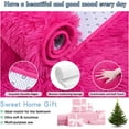 thumbnail image 5 of Sanmadrola Area Rugs for Bedroom, Fluffy Tie-Dye Gray Shaggy Soft Area Rug, Non-Slip Indoor Floor Carpet for Living Room, Kids Baby Boys Teen Dorm Home Decor Aesthetic, Nursery, 5.2x6.5 Feet Hot Pink, 5 of 7