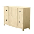 thumbnail image 4 of FESTIVO 51 inch Classic Wood Buffet Bar Cabinet with Wine Rack- Oak, 4 of 5