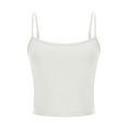 thumbnail image 3 of AherBiu Going out Tops for Women Camisole Tops Slim Fitted Spaghetti Strap Low Cut Square Neck Summer Tank Top Tees Tshirt, 3 of 5