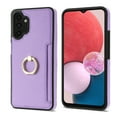 thumbnail image 5 of Allytech for Samsung Galaxy A13 4G/5G Case with Ring Holder, Premium PU Leather Kickstand Shockproof Cards Holder Cash Pocket Wallet Case Cover for Samsung Galaxy A13 4G/5G- Purple, 5 of 5
