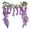 Purple, variant on Cosmug Artificial Wisteria Flowers Vines Hanging Garland Silk Flowers String for Wedding Arch Home Garden Outdoor Decor Party Decoration Floral Arrangement Wall Decor A Simulated Wisteria Flower
