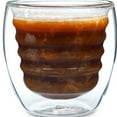 thumbnail image 5 of Curva Artisan Series Double Wall Beverage Glasses and Tumblers - Set of 4 Unique 8 oz Drinking Glasses, 5 of 5
