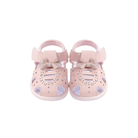 

KelaJuan Summer Infant Soft Soled Squeaky Shoes Baby Front Wrapped Sandals Girls Princess Shoes 1- 3 Years Kids Clothing Supplies
