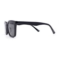 thumbnail image 3 of Minimal Gentlemans Hipster Horn Rim Plastic Sunglasses All Black, 3 of 4