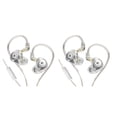 thumbnail image 4 of Methold KZ Teléfono móvil Auriculares con cable Cancelación de ruido Auriculares desmontables en la oreja Computadora Tablet MP4 Auriculares Micrófono transparente 2piezas, 4 of 6