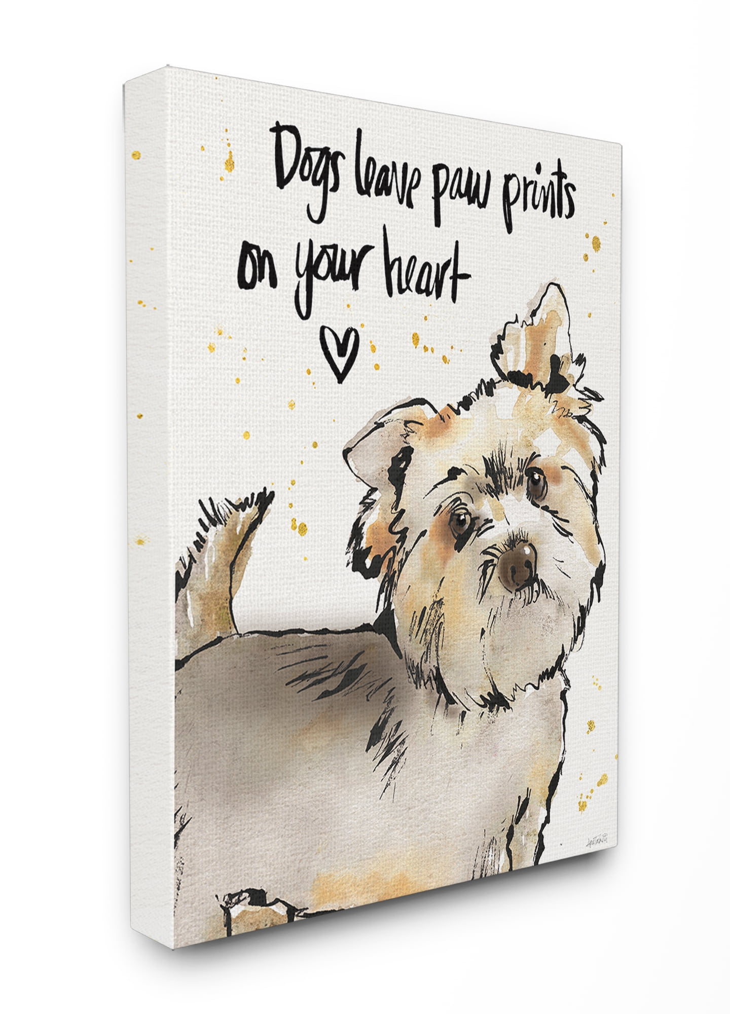 Dogs leave a paw print on your heart pet love Wall Art Vinyl Decal Sticker V344 